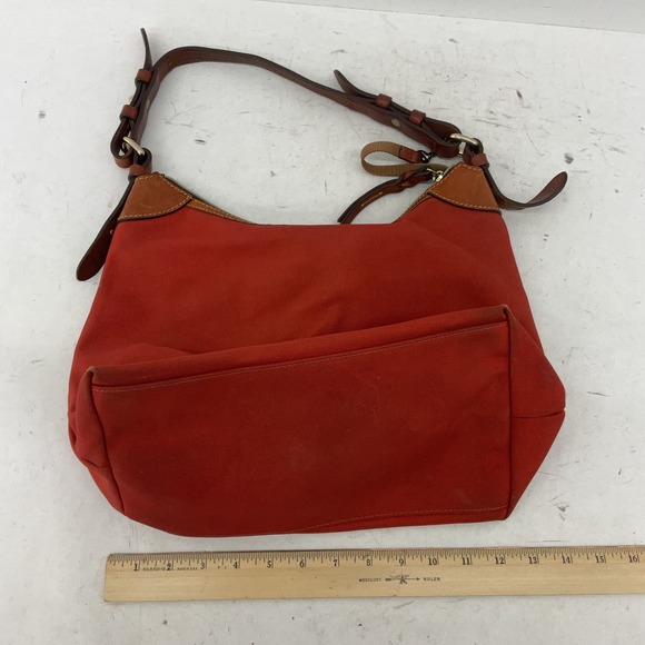 Dooney & Bourke Red Canvas Top Handle Bag for Women Purse Handbag - Picture 3 of 7